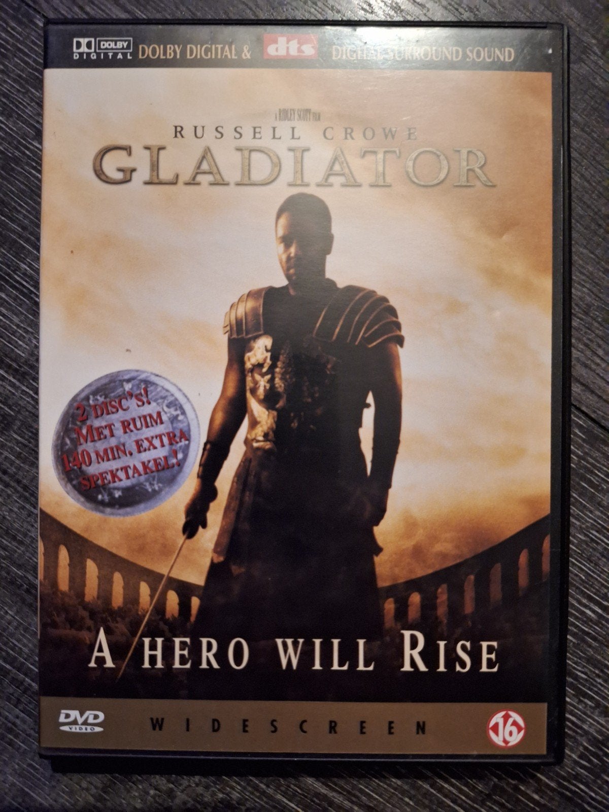 Gladiator DVD - Ridley Scott's epische meesterwerk, Nederlands, Ophalen of Verzenden, Historisch, Gebruikt