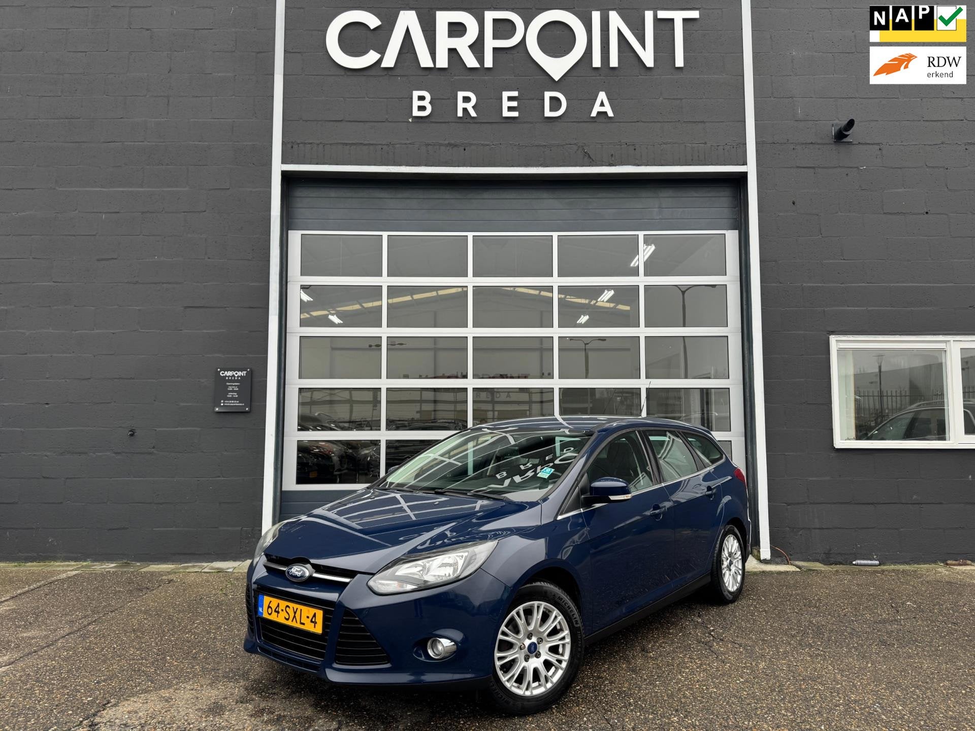 Ford Focus Wagon 1.6 TI-VCT Titanium, KEYLESS GO, CLIMA, CRU, Stof, Gebruikt, 4 cilinders, Blauw