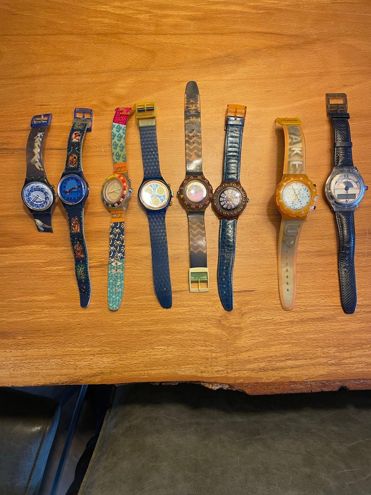 Diverse Swatch horloges - Goed gedragen, nieuwe batterijen n, Kunststof, Gebruikt, Polshorloge, Swatch