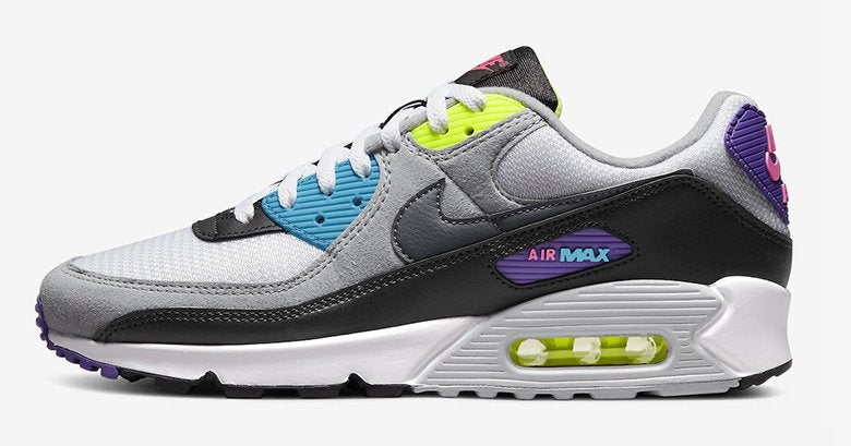 Nike Air Max 90 What The – Grijs Multicolor  Maat 43 – Nieuw, Ophalen of Verzenden, Nieuw, Overige kleuren