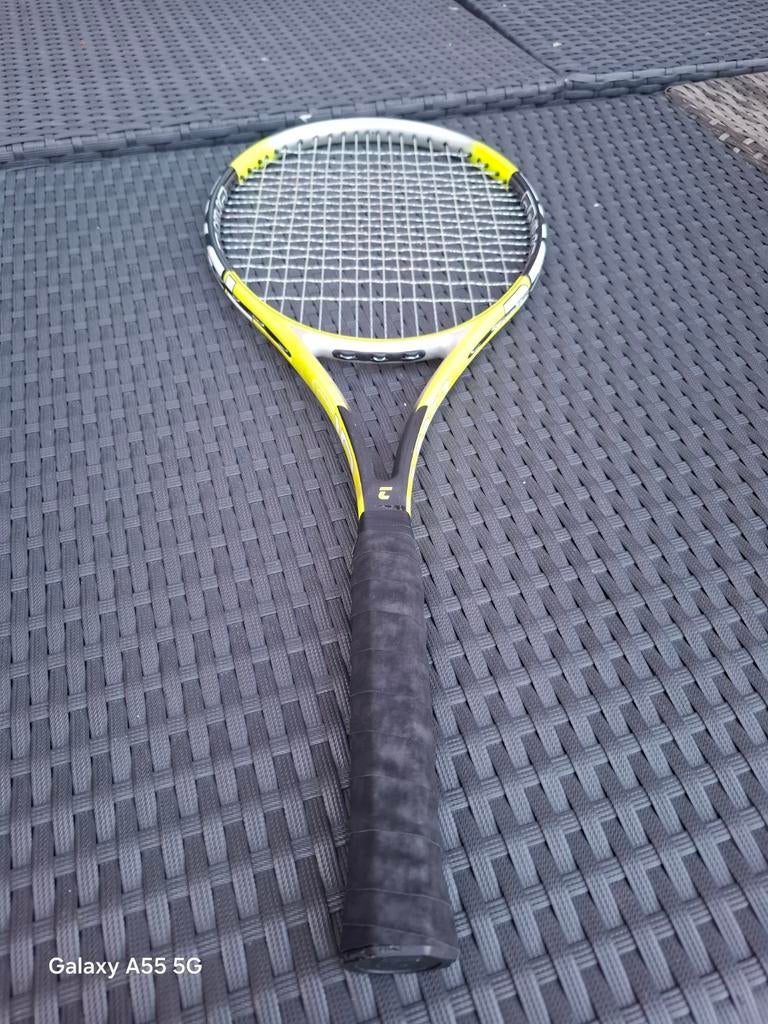 Tyger Tennisracket - Geel/Zwart - Gripmaat L3, Gebruikt, Luger Sports, Racket, Onbekend, raadpleeg productverpakking