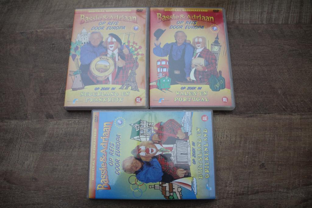 Bassie & Adriaan op reis door Europa, Alle leeftijden, Kinderprogramma's en -films, Overige typen, Ophalen of Verzenden
