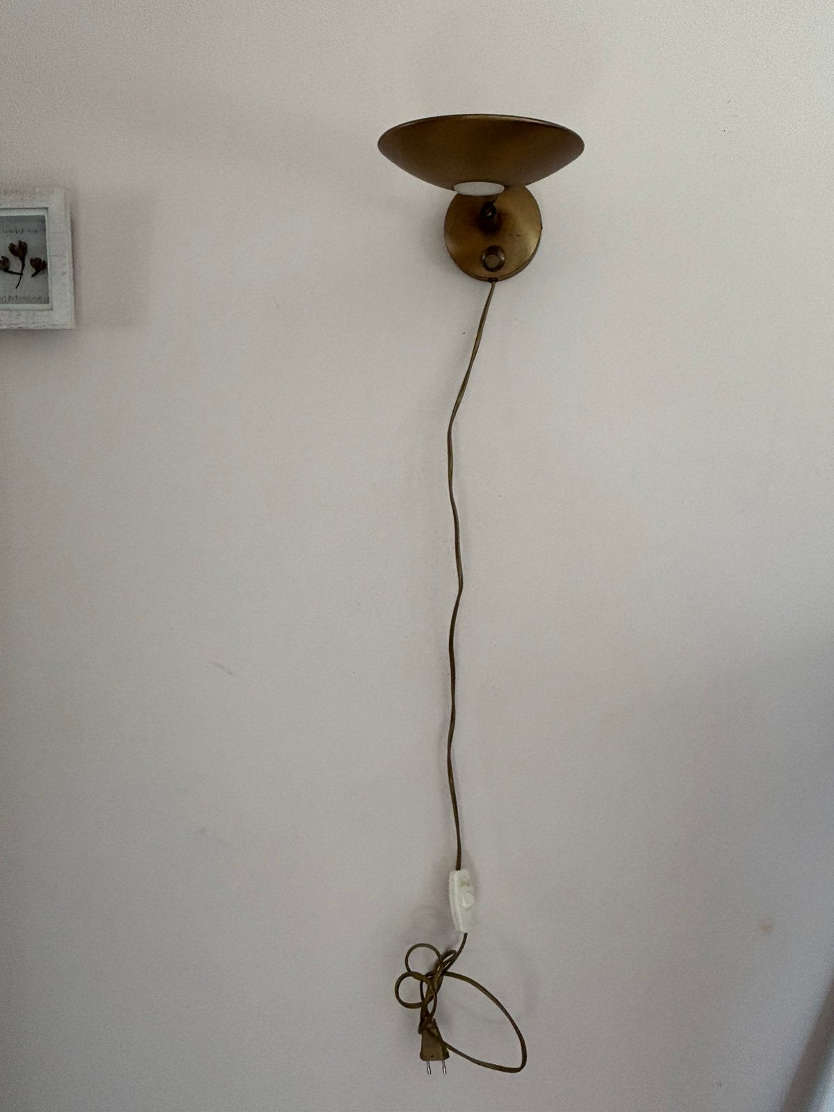 Wandlampje Steinhauer bronskleurig, Huis en Inrichting, Lampen | Wandlampen, Ophalen, Gebruikt