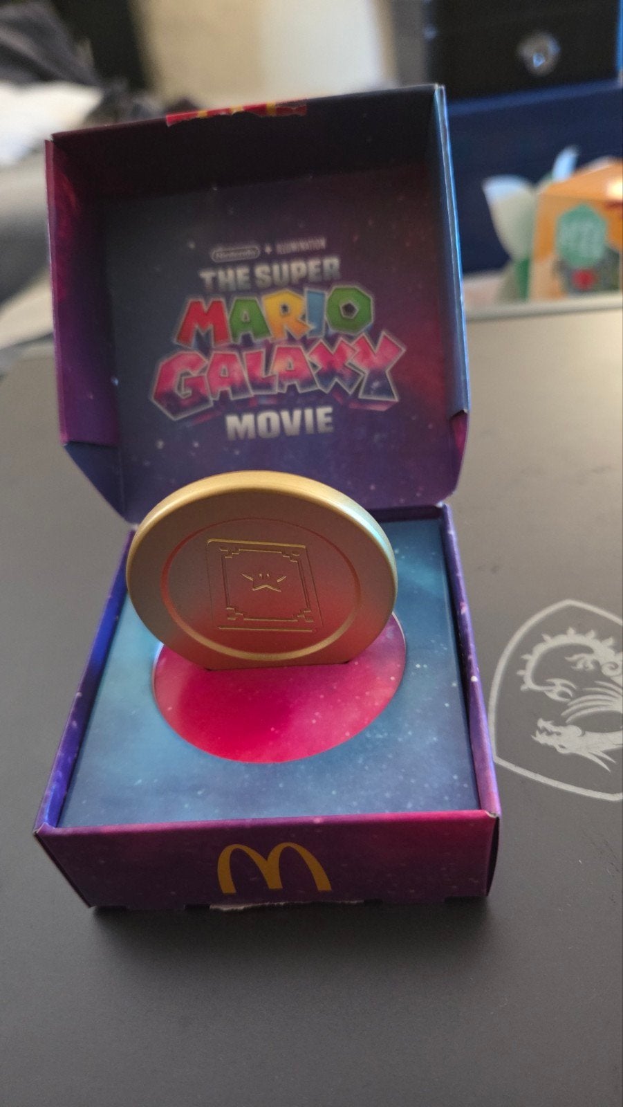 Super Mario Galaxy Movie Munt McDonald's, Ophalen of Verzenden