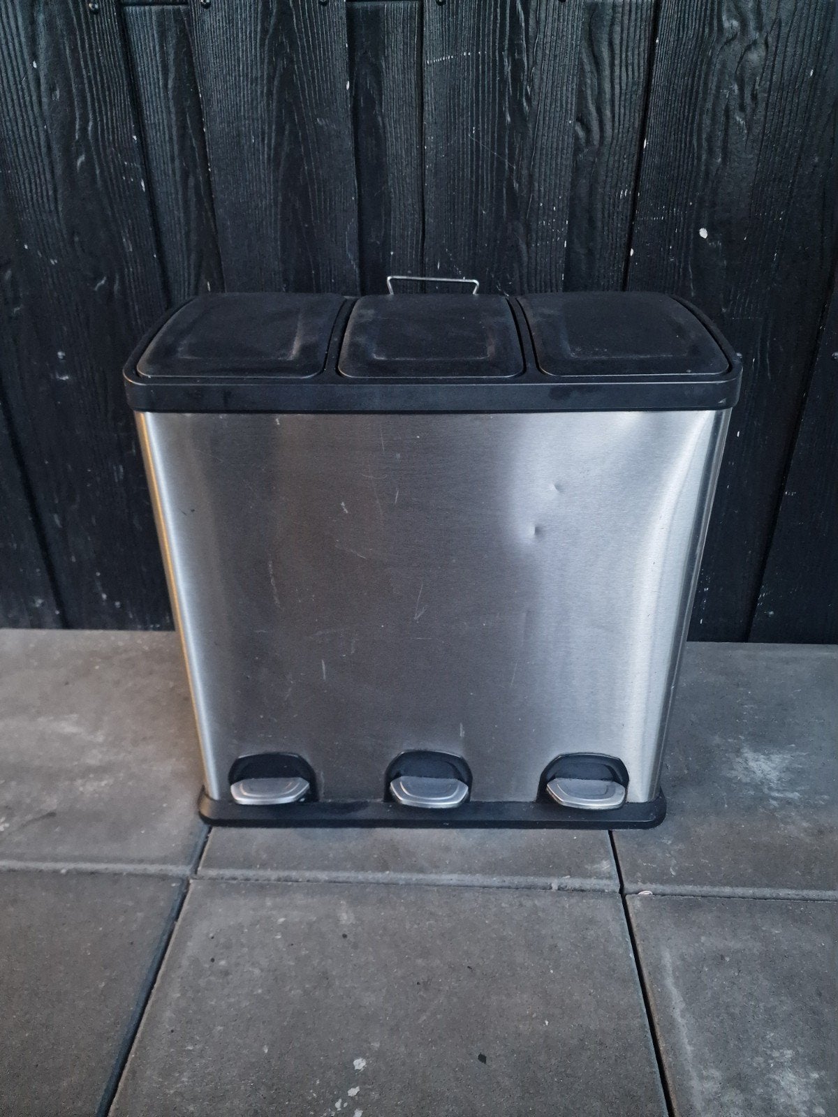 Vuilnisbak / Prullenbak pedaal emmers, Ophalen, Gebruikt, Met pedaal, 50 tot 75 cm