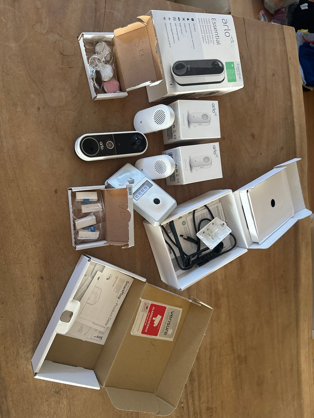 Arlo Essential Video Deurbel & Chime 2 Set, Beweging, Ophalen of Verzenden, Zo goed als nieuw, Compleet systeem