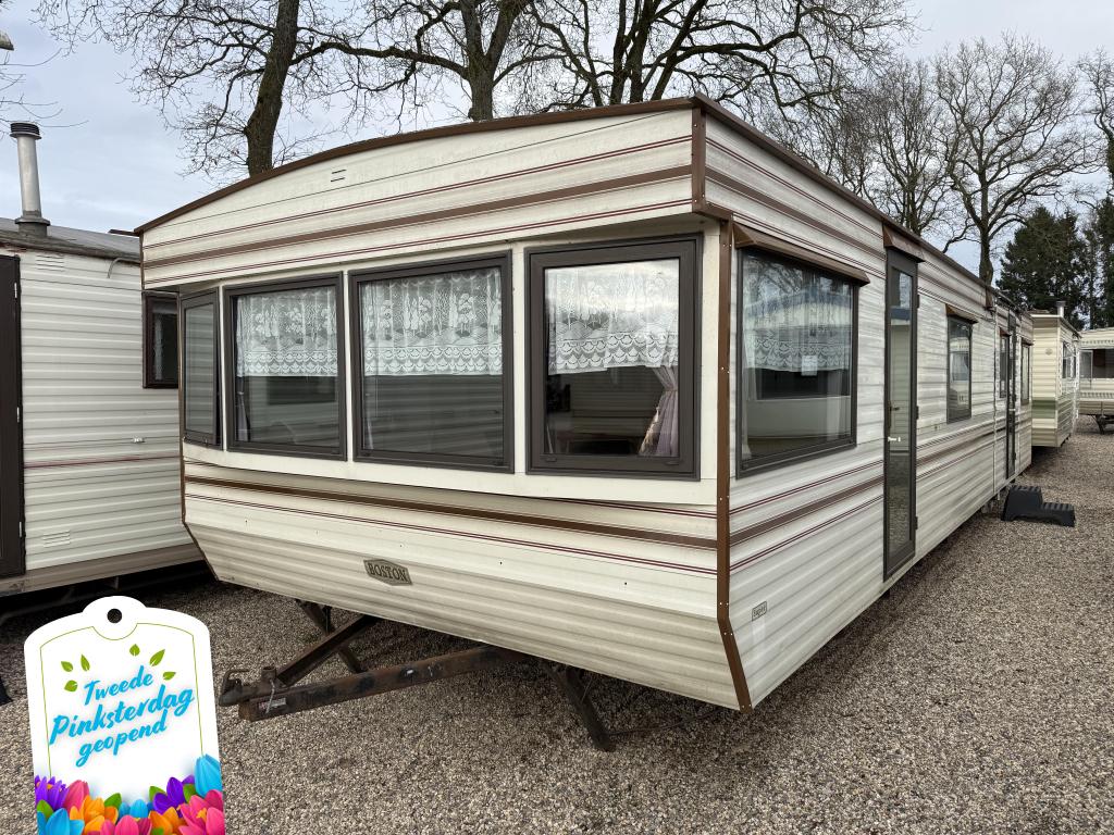 Boston Super Stacaravan 11.10 x 3.50 m 3 Slp, Caravans en Kamperen, Stacaravans, Niet ingevuld, Niet ingevuld, Niet ingevuld
