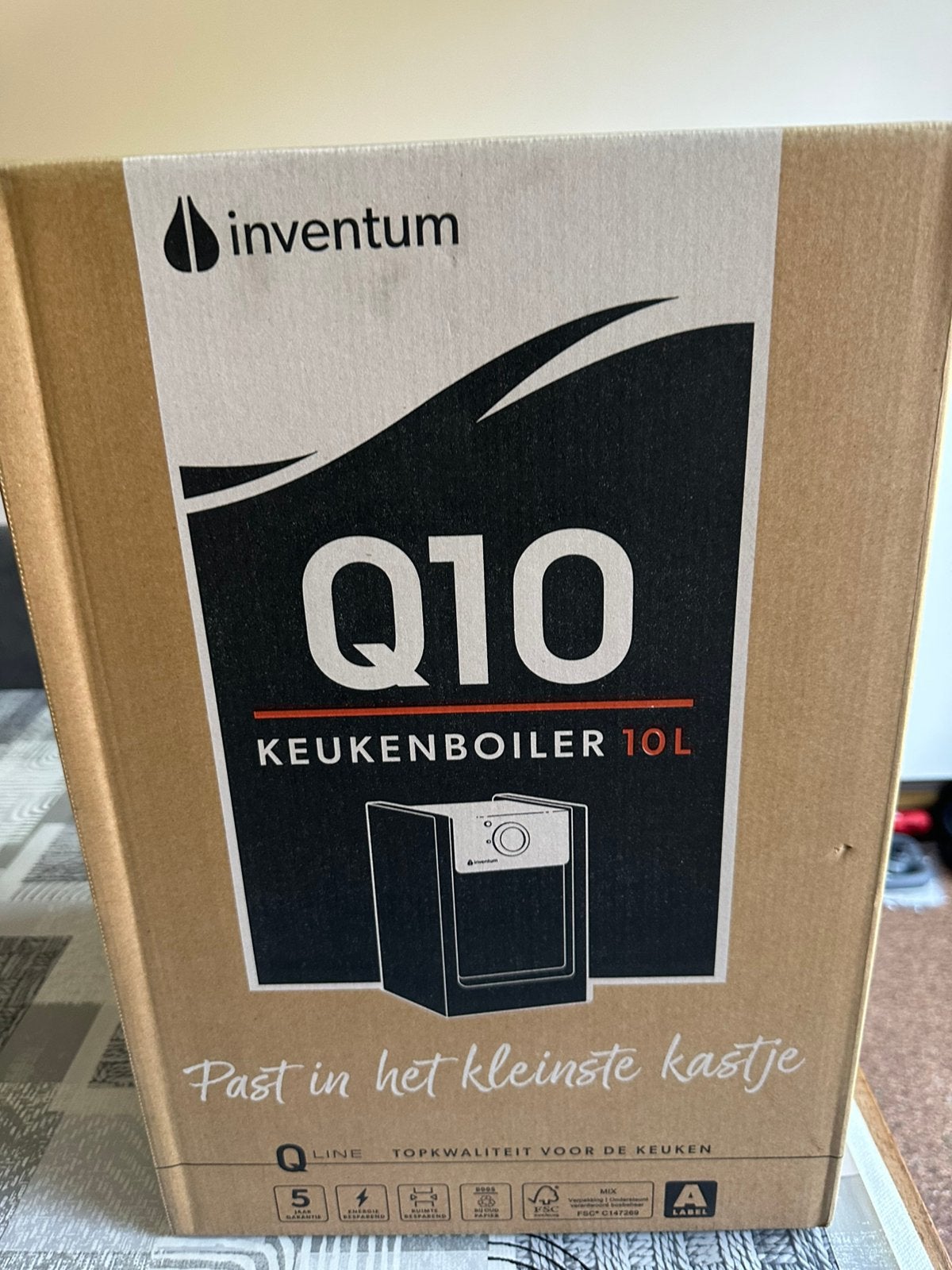 Inventum Q10. Keukenboiler, Nieuw, Minder dan 3 jaar oud, Minder dan 20 liter, Boiler