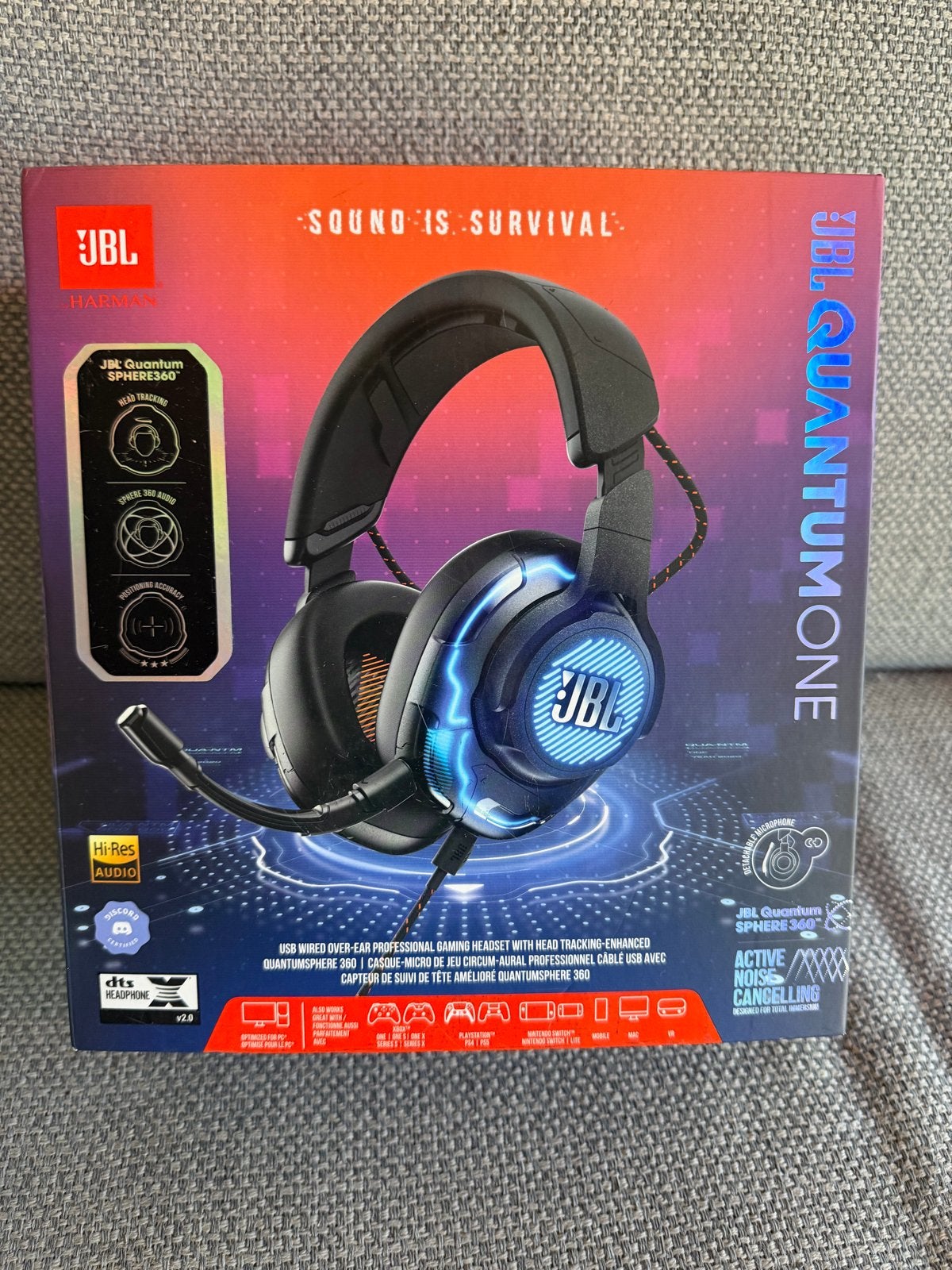 JBL Quantum One Gaming Headset - Nieuw in doos, Gaming, JBL, Onbekend, Nieuw