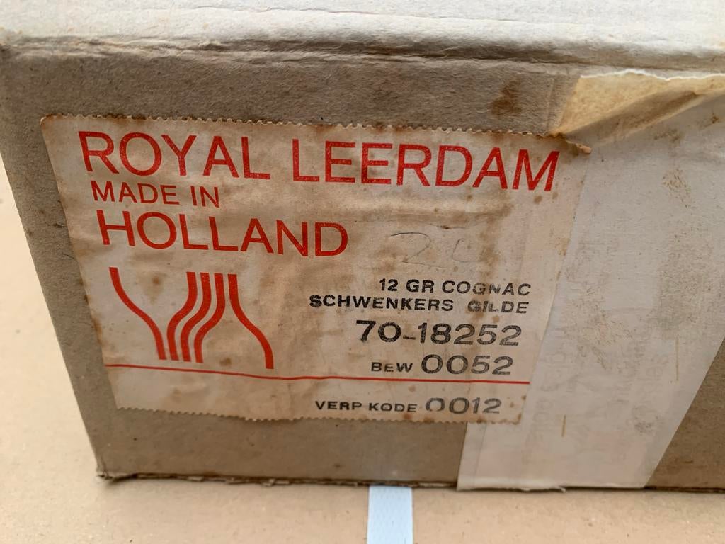 Royal Leerdam Cognac Glazen - 35 dozen beschikbaar, Ophalen, Nieuw