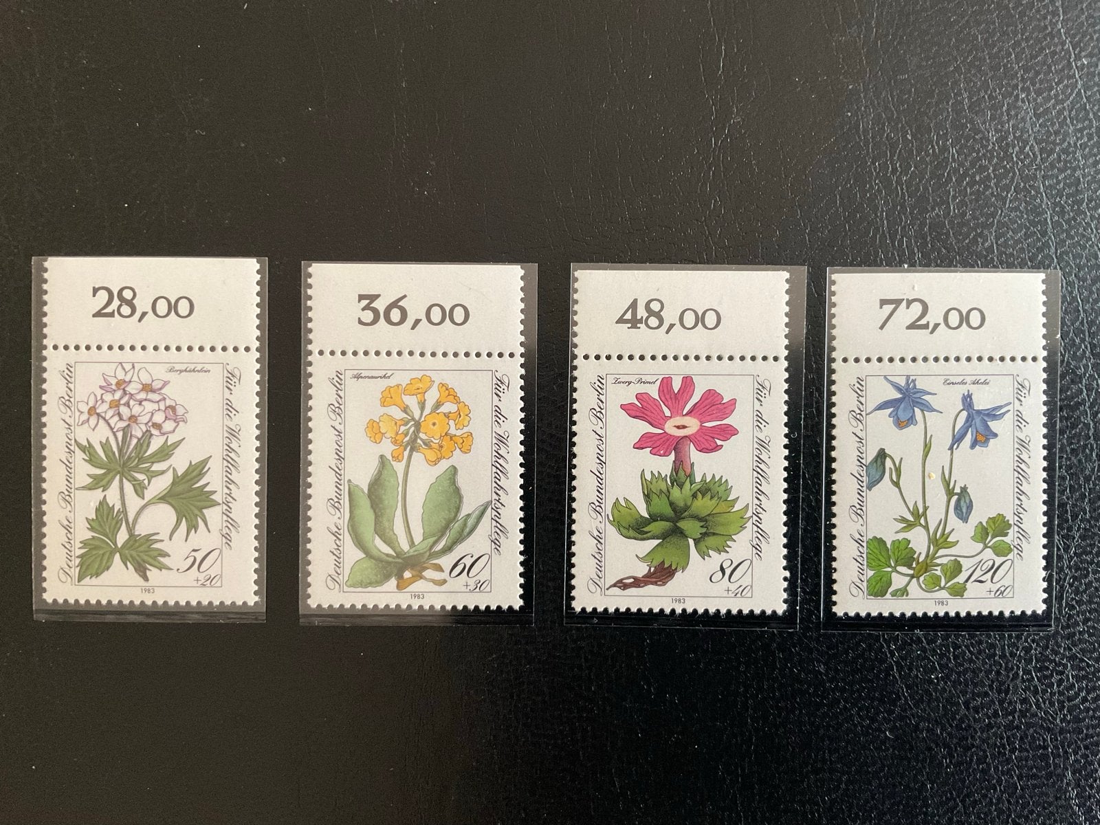 Duitse Wohlfahrtsmarken 1983 - Bedreigde Alpenbloemen, Verzenden, Overige landen, Postfris