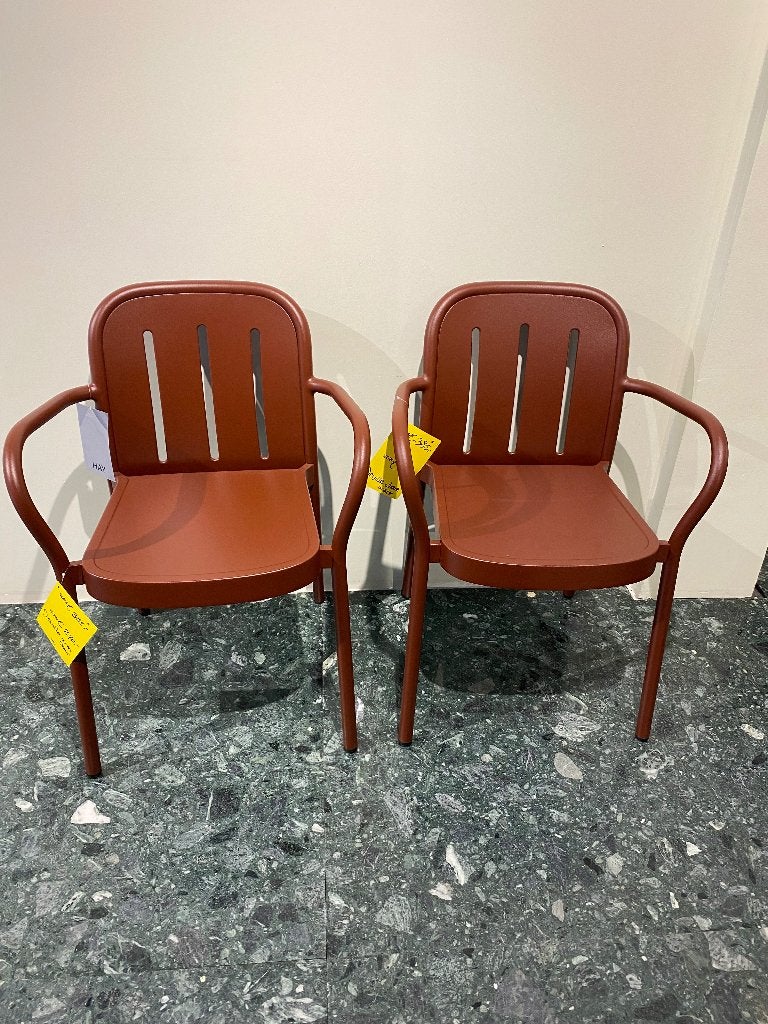 HAY Deville Armchair Iron Red, Ophalen, Twee, Scandinavisch, Zo goed als nieuw
