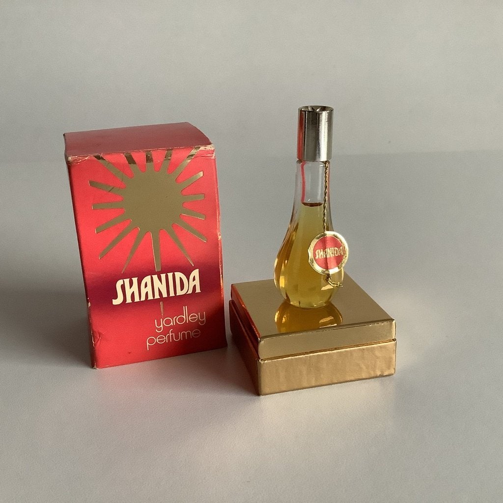oud miniatuurparfumflesje Yardley Shanida, Ophalen of Verzenden, Gebruikt, Miniatuur, Gevuld