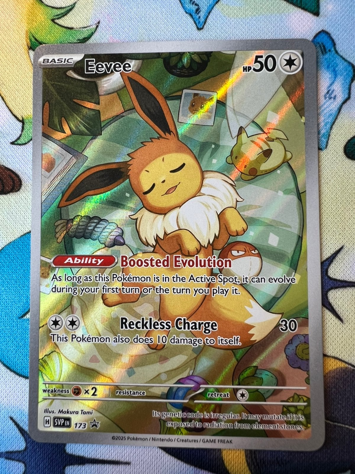Eevee 173 Prismatic Evolutions, Verzenden, Zo goed als nieuw, Losse kaart, Foil