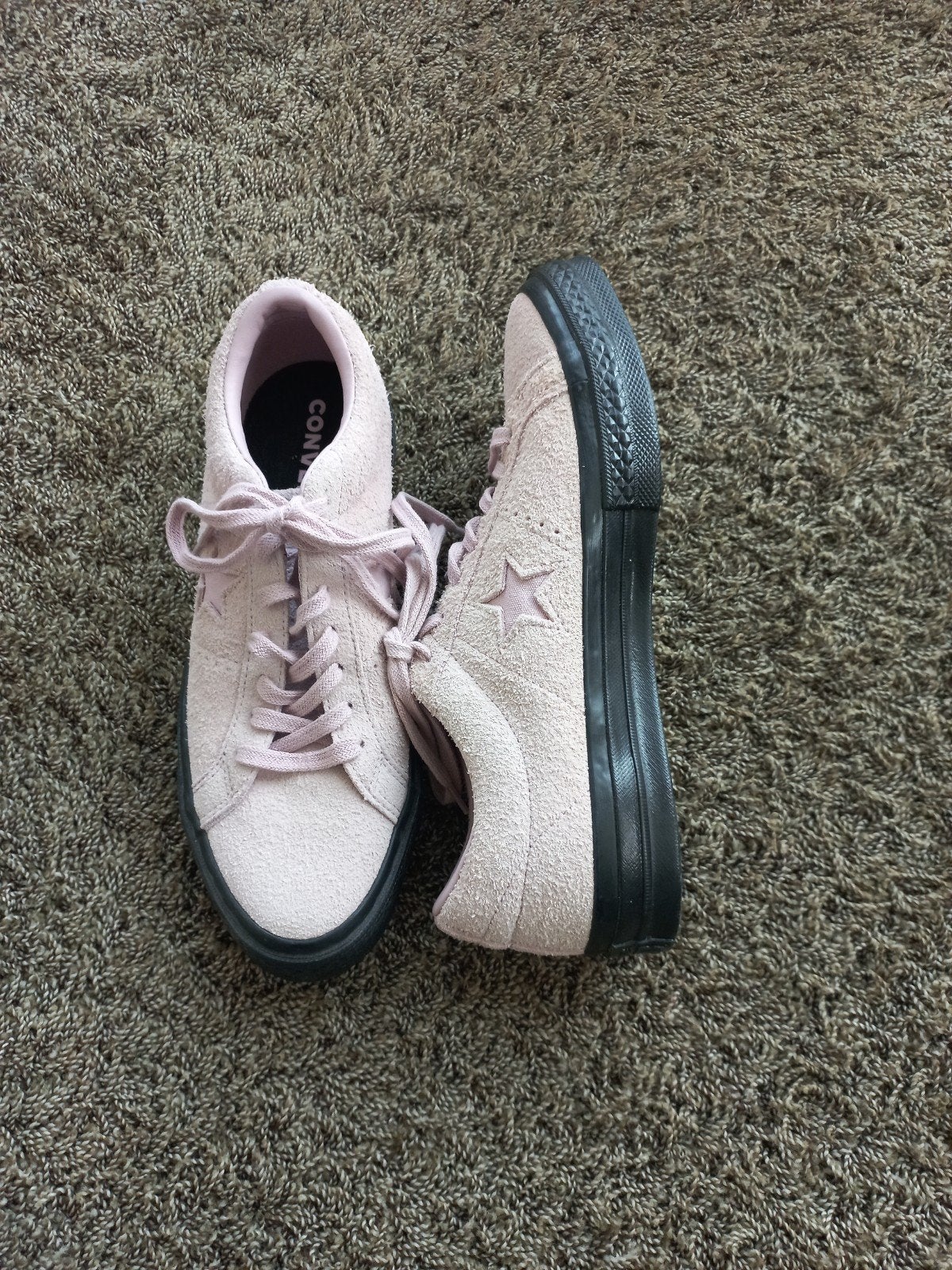 Converse One Star Suède Sneakers - Beige/Roze - Maat 41, Beige, Ophalen of Verzenden, Converse All Stars, Sneakers of Gympen
