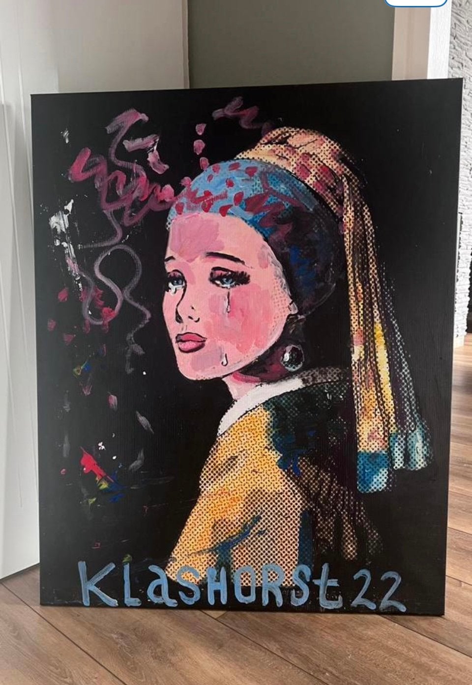 Peter Klashorst 100 bij 80, Antiek en Kunst, Kunst | Schilderijen | Modern, Ophalen