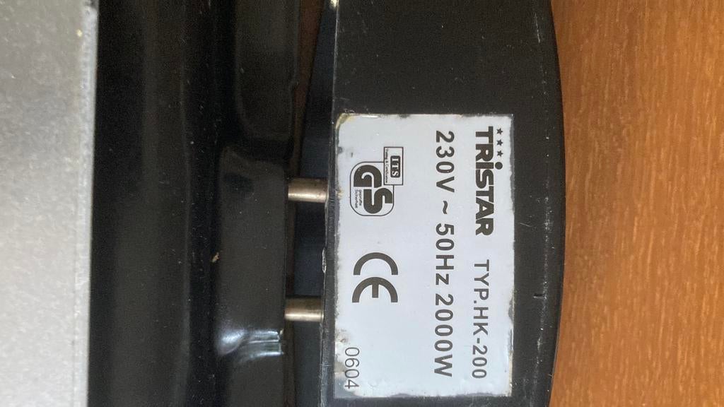 Electrische tafelgrill, Ophalen, Gebruikt