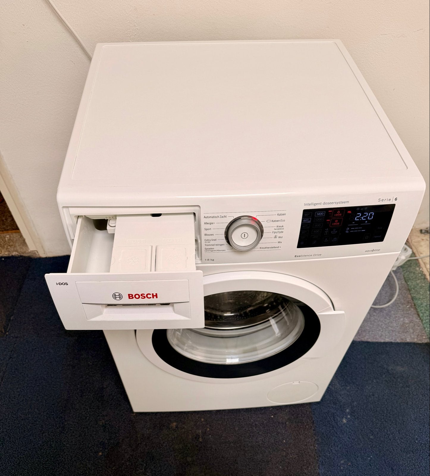 Bosch Serie 6 i-DOS Wasmachine - 8 kg - Zo goed als nieuw, Bosch, 6 tot 8 kg, Www.bosch.com, Germany