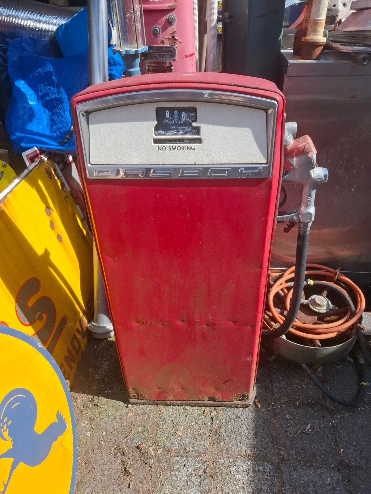 Vintage Gasboy benzinepomp - Decoratief object, Verzamelen, Ophalen, Gebruikt