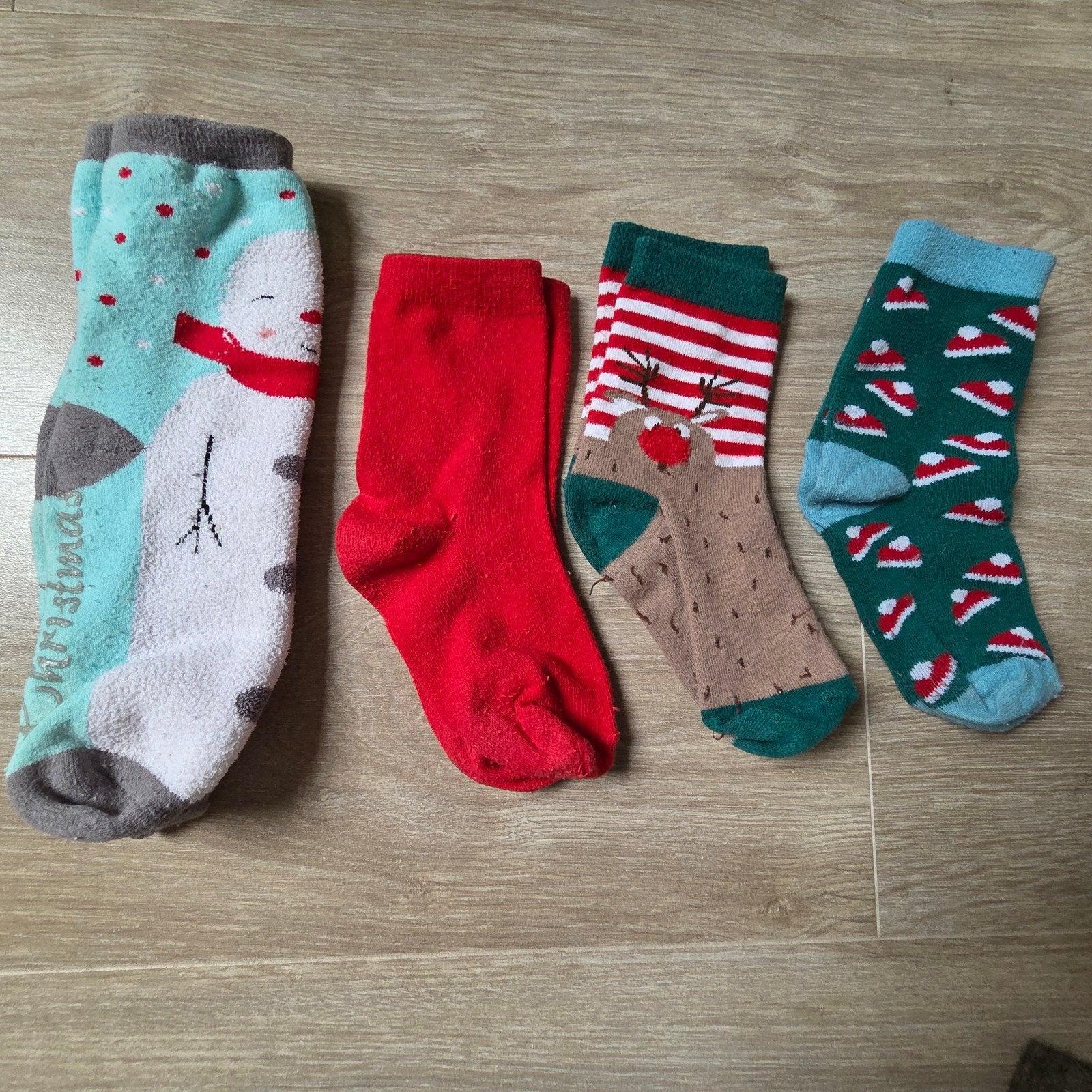 Kerstsokken maat 27-30, Gebruikt, Jongen of Meisje, Ophalen of Verzenden, Sokken