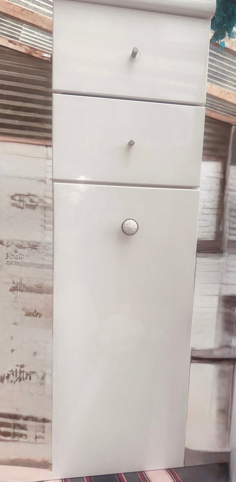 Te koop badkamer kastje h;100 cm.b; 30 cm. D; 40 cm. bieden., Ophalen, Minder dan 50 cm, Zo goed als nieuw, Minder dan 100 cm