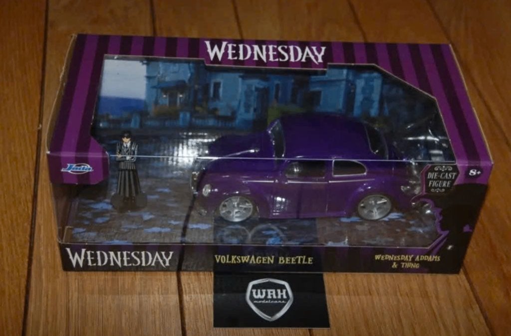 1:24 VOLKSWAGEN KEVER purple Wednesday JADA in doos WRH, Verzenden, Zo goed als nieuw, Auto, Jada