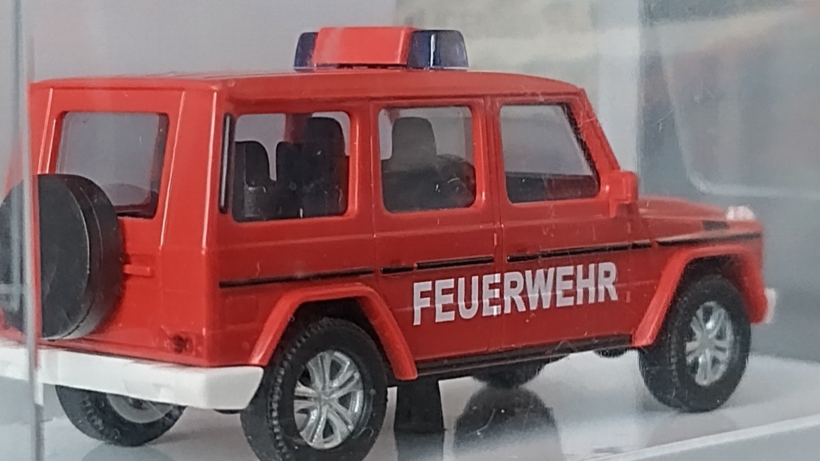 Mercedes Benz G Klasse Feuerwehr 1:87 H0 Busch Pol, Overige merken, Auto, Verzenden, .