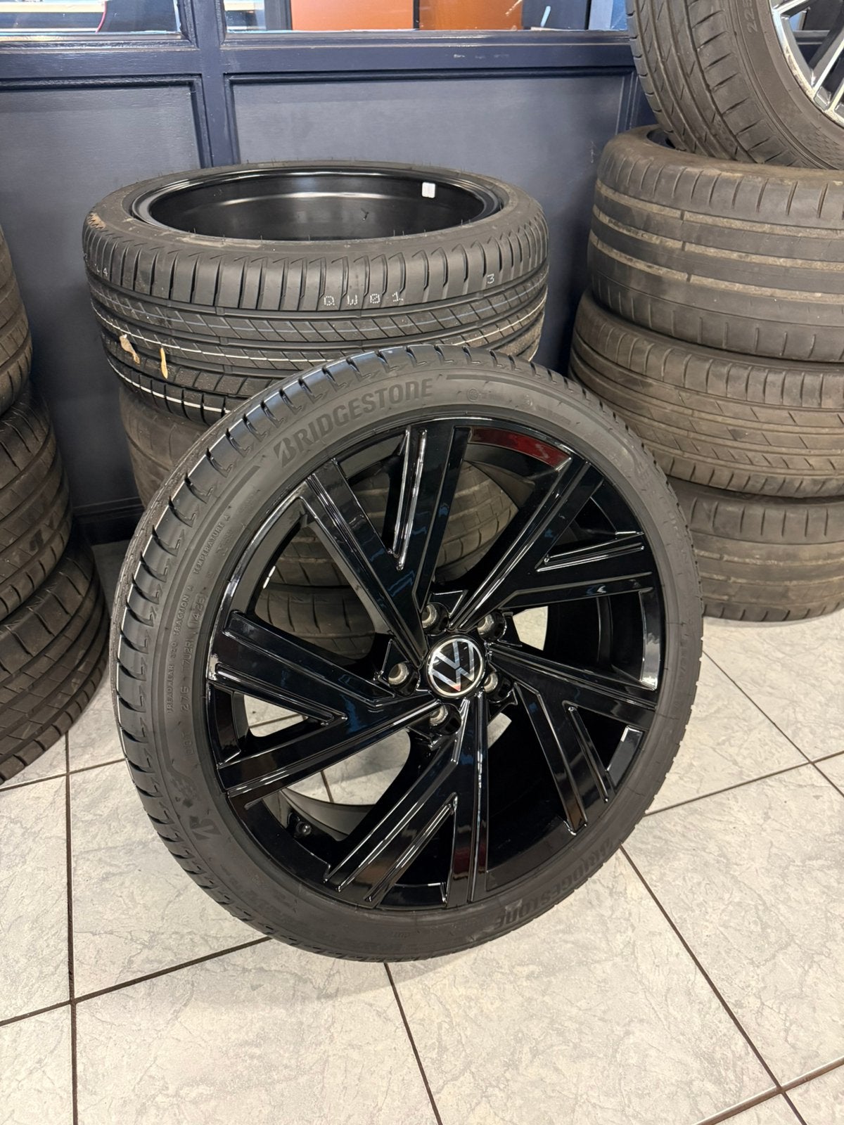 Originele set Volkswagen Golf 8 Bergamo Zomer ☀️18 inch, 18 inch, Gebruikt, Banden en Velgen, Ophalen of Verzenden
