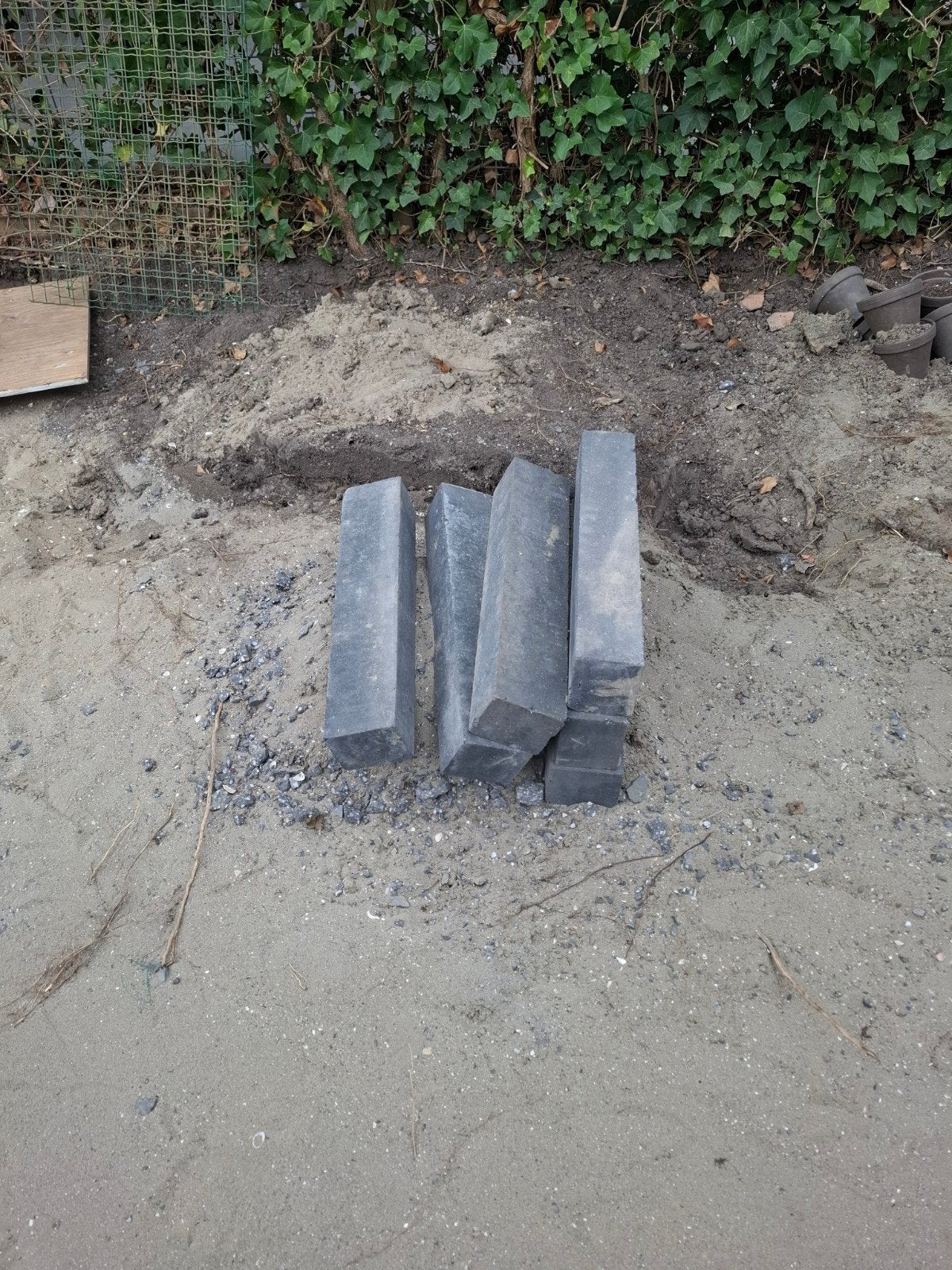 Gebruikte stapelblokken, Ophalen