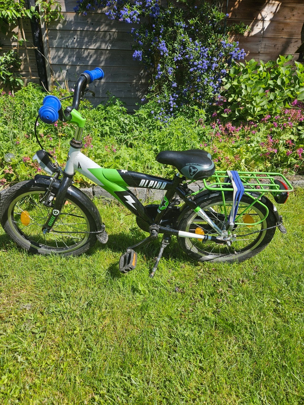 Alpina kinderfiets 16 inch - Groen/Zwart, Fietsen en Brommers, Fietsen | Kinderfietsjes, Ophalen of Verzenden