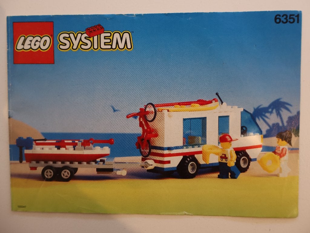 Lego Town Classic Town Recreation 6351 Surf N' Sail Camper, Gebruikt, Overige thema's, Lego, Compleet