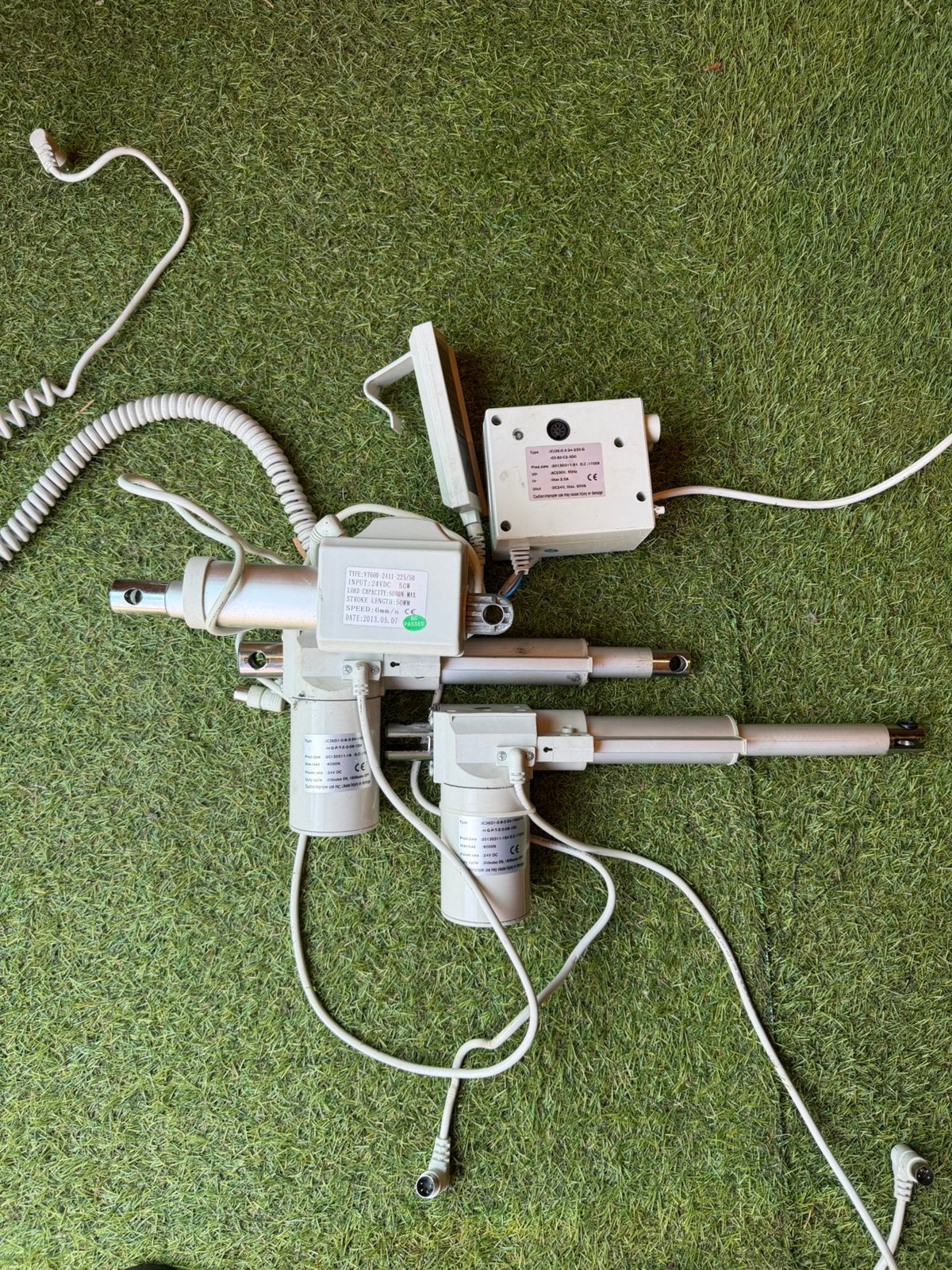 Complete Jiecang 24V aandrijfset zorgbed / salonstoel, Ophalen of Verzenden, Gebruikt