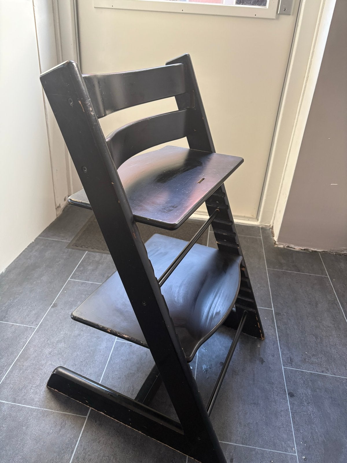 Twee Stokke kinderstoelen - Opknappers, Ophalen, Gebruikt, Meegroeistoel
