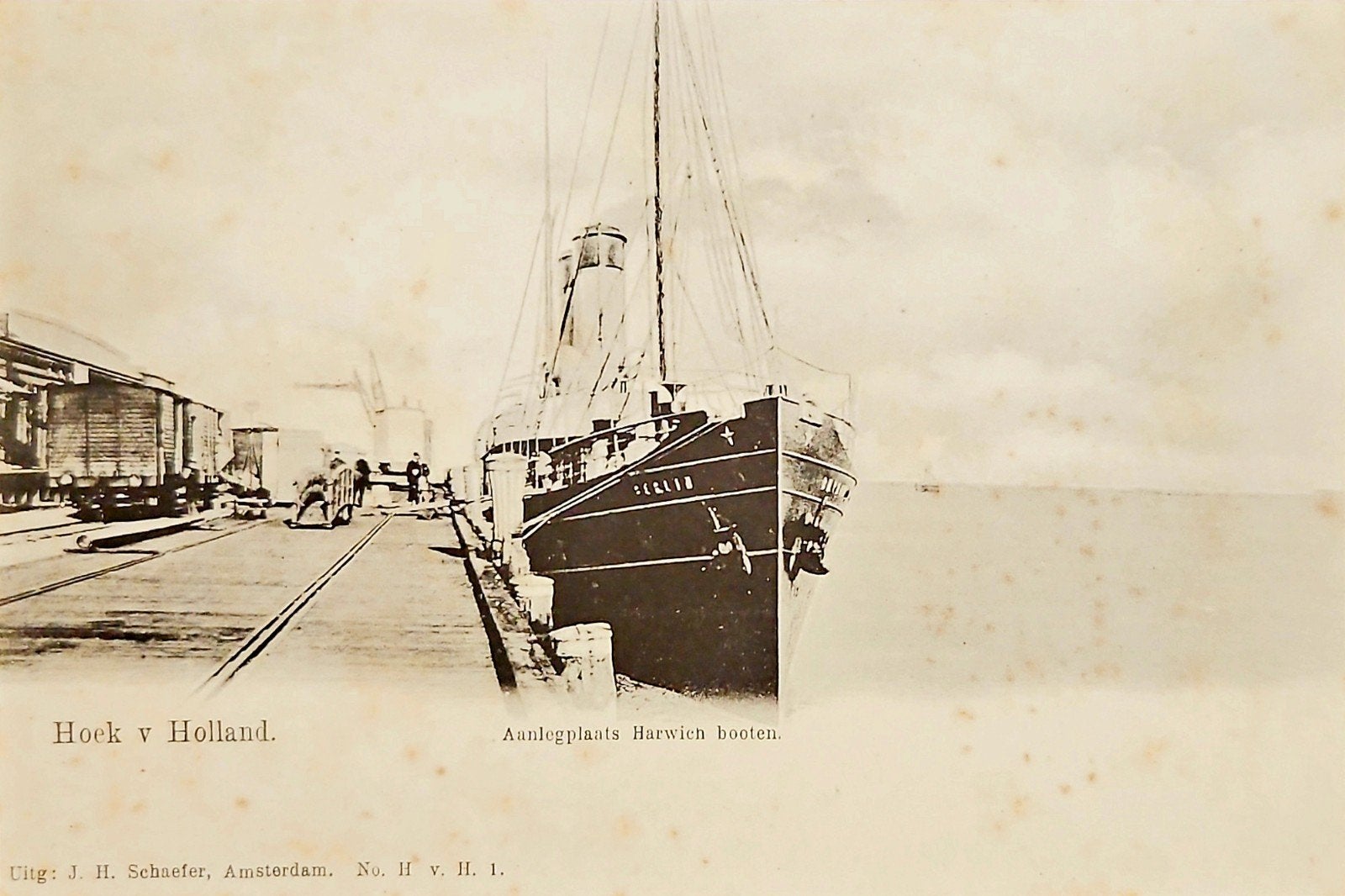 Hoek van Holland - aanlegplaats Harwich boten, Verzenden, Voor 1920, Zuid-Holland