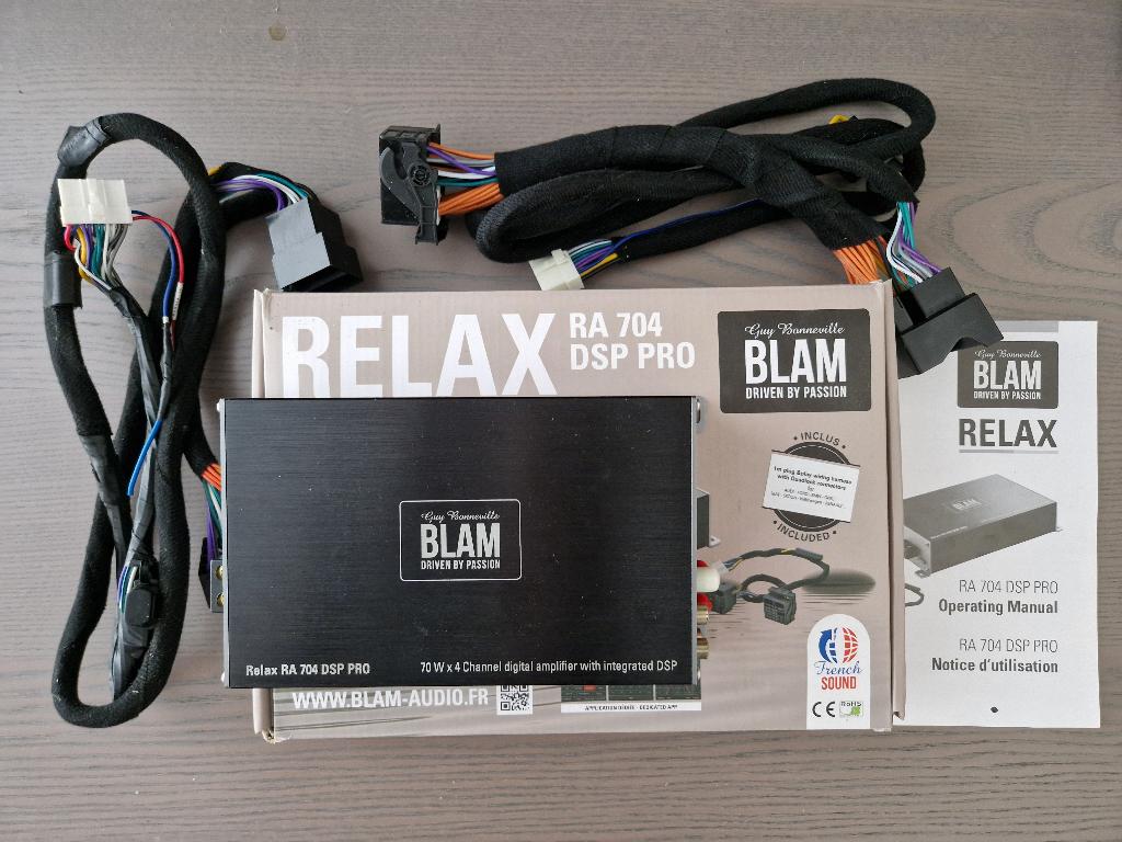 DSP auto versterker BLAM RA704 Pro, Auto diversen, Autospeakers, Ophalen of Verzenden, Gebruikt