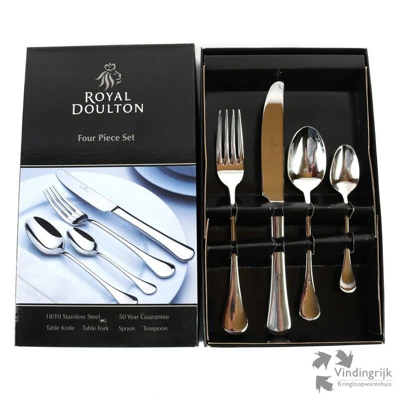 3 maal Royal Doulton bestek 4 delig, Ophalen, Zo goed als nieuw, Porselein, Kop en/of schotel