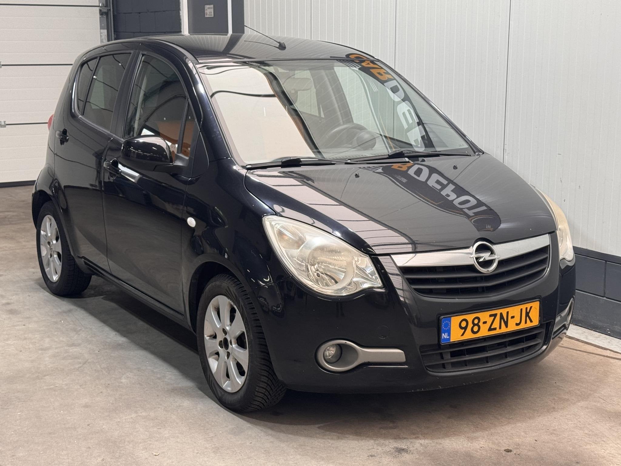 Opel Agila 1.2 Enjoy Super Netjes, Auto's, Voorwielaandrijving, 4 cilinders, 965 kg, Zwart