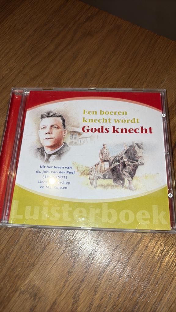 KR. luisterboek. Een boerenknecht wordt Gods  Ds Joh vd Poel, Ophalen of Verzenden, Zo goed als nieuw