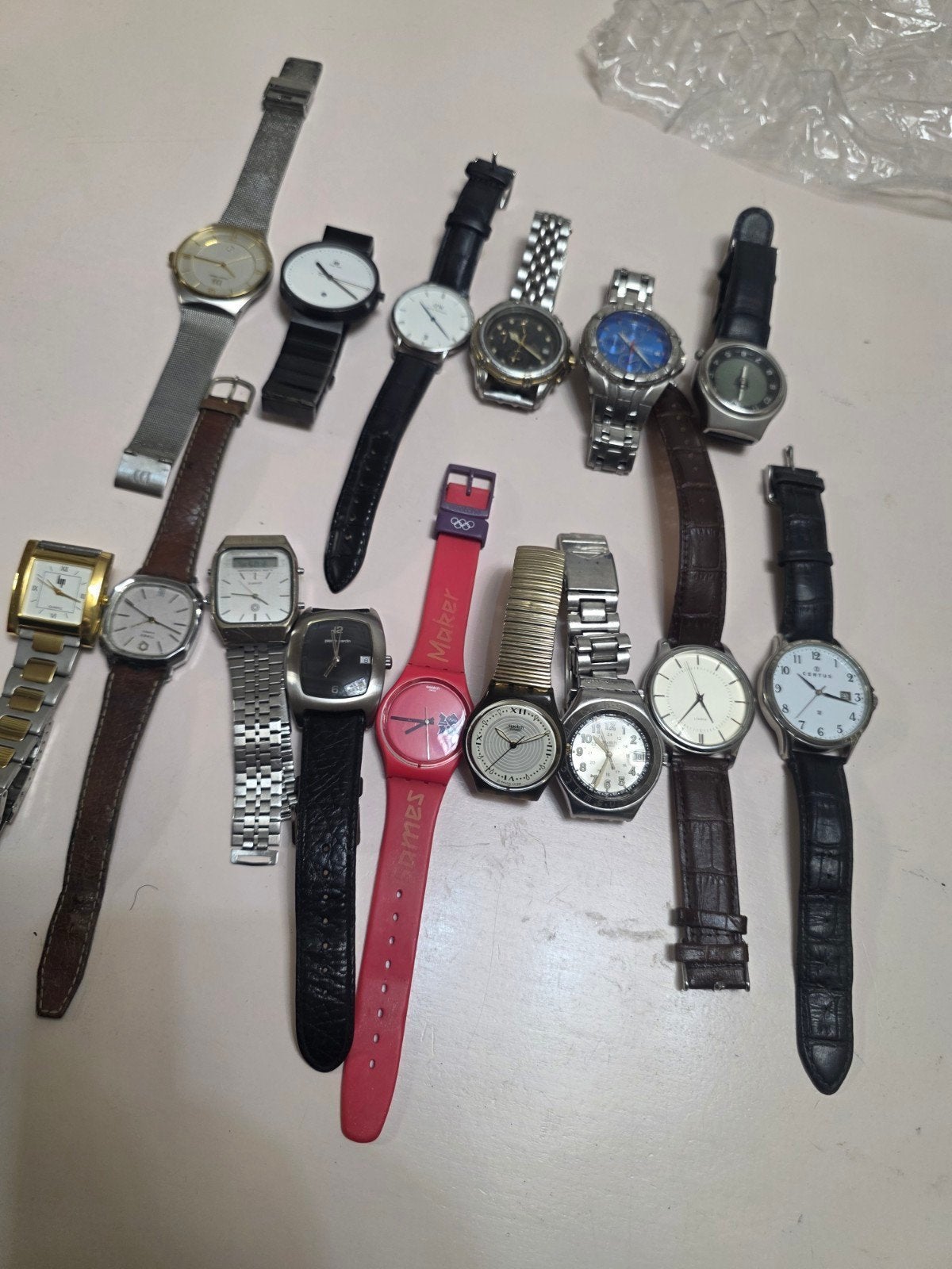 partij horloges, Sieraden, Tassen en Uiterlijk, Horloges | Heren, Ophalen of Verzenden, Staal, Overige merken