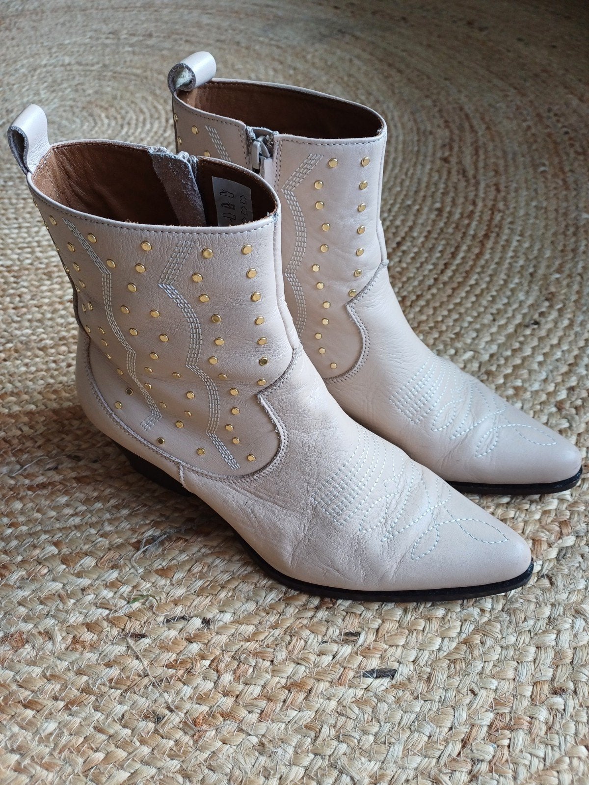 Toral cowboy laarzen met studs - maat 40, Kleding | Dames, Schoenen, Beige, Lage of Enkellaarzen, Ophalen of Verzenden, Toral
