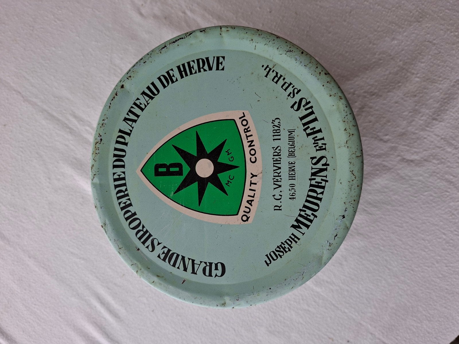 Vintage Siroop de Liège blik Joseph Meurens, Ophalen of Verzenden
