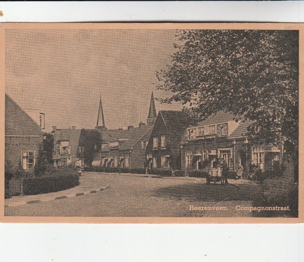 heerenveen- compagnonstraat, Verzamelen, Ophalen of Verzenden, Voor 1920, Friesland