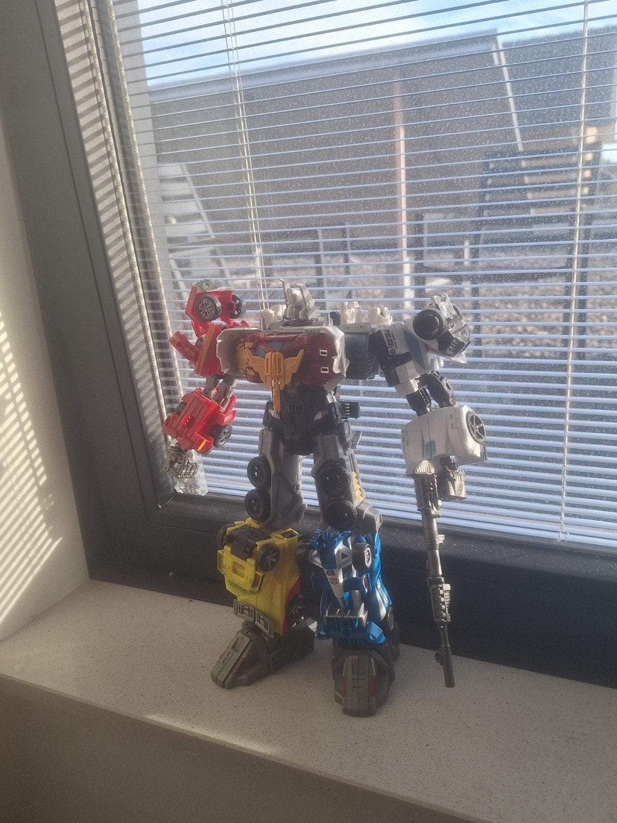Transformers Combiner Wars Optimus Maximus met upgrade kit, Overige generaties, Ophalen, Zo goed als nieuw, Autobots