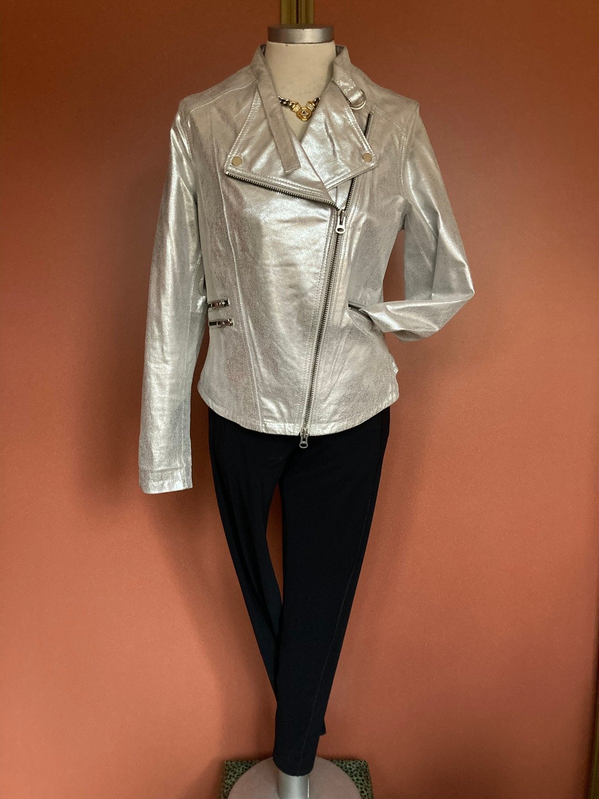 Splinternieuw Ibana Rouge Biker jack echt leer 40 🥰, Maat 38/40 (M), Verzenden, Nieuw, Jasje