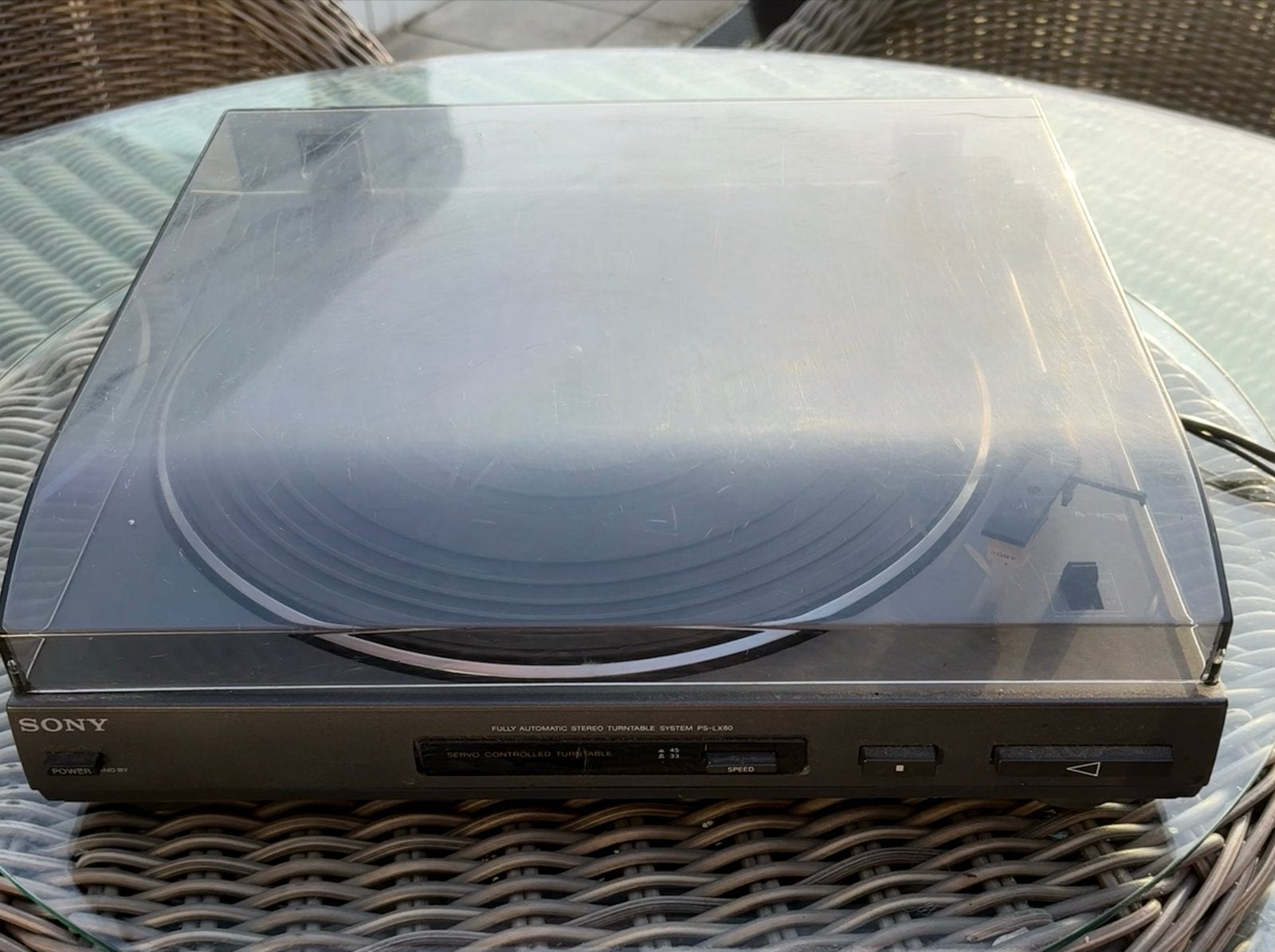 Sony PS-LX60 Volautomatische Stereo Platenspeler, Gebruikt, Automatisch, Ophalen of Verzenden, Platenspeler