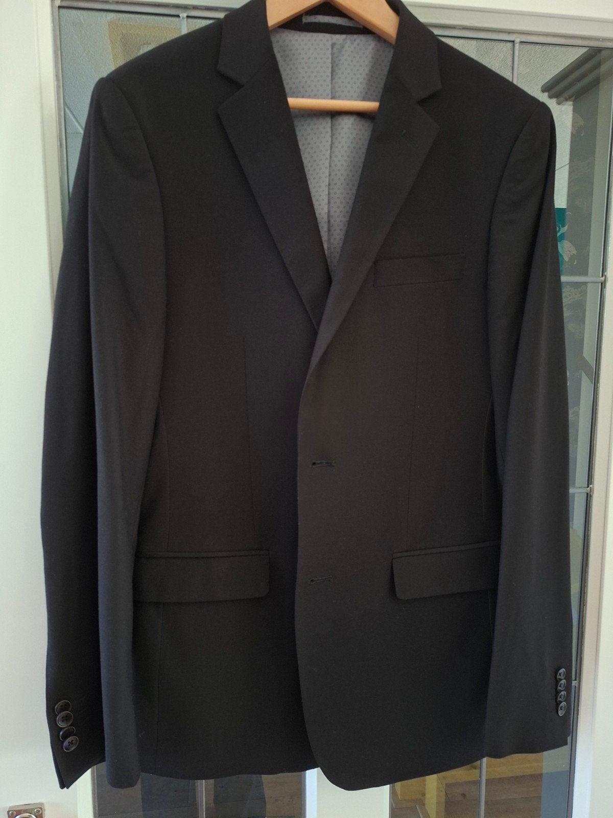 Gents M&M Colbert blend zwart, mt. 94 - Nw., Ophalen of Verzenden, Zo goed als nieuw, Maat 48/50 (M), Zwart
