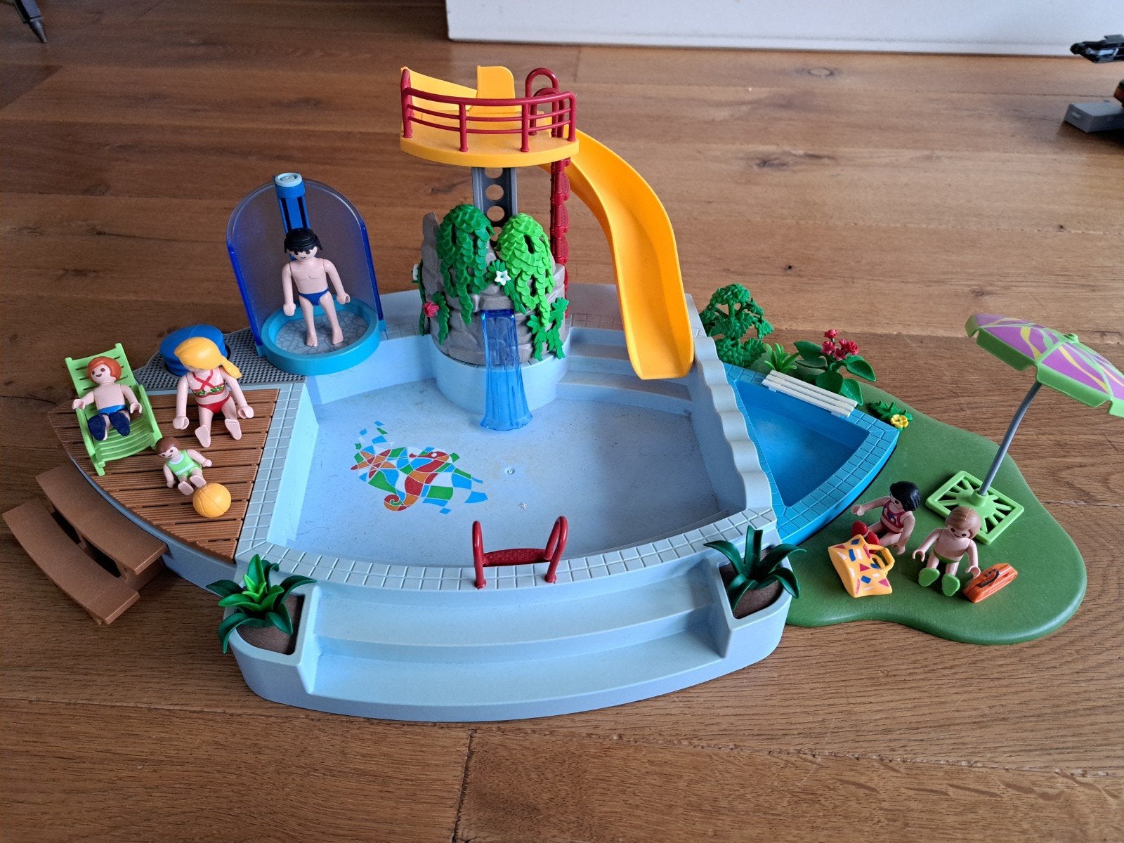 Playmobil 4858 Groot Zwemparadijs met Glijbaan, Gebruikt, Complete set, Overige typen, Ophalen of Verzenden