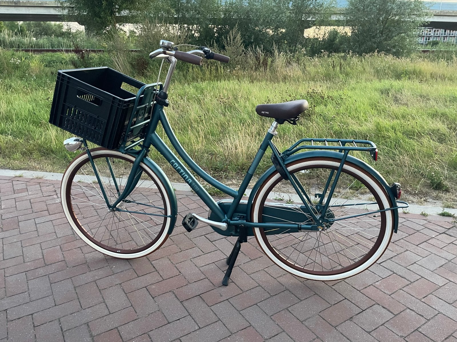 Cortina U4 transporter met nieuw zadel, framemaat 53, Gebruikt, Versnellingen, 50 tot 53 cm, Ophalen