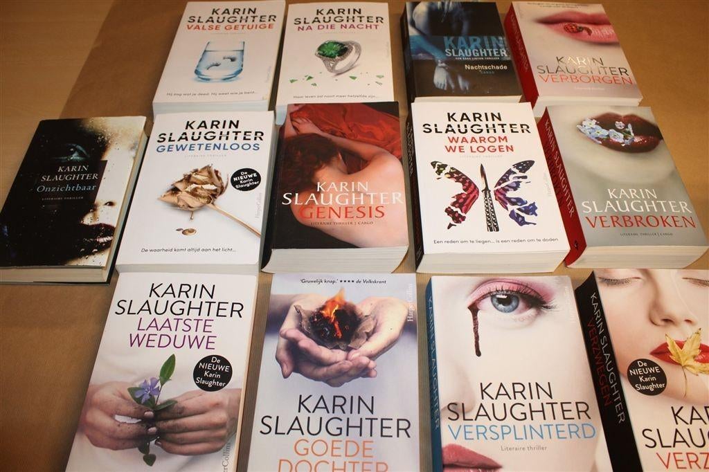 [Partij] 13x Karin Slaughter Thrillers – Mooie Staat, Ophalen of Verzenden, Gelezen