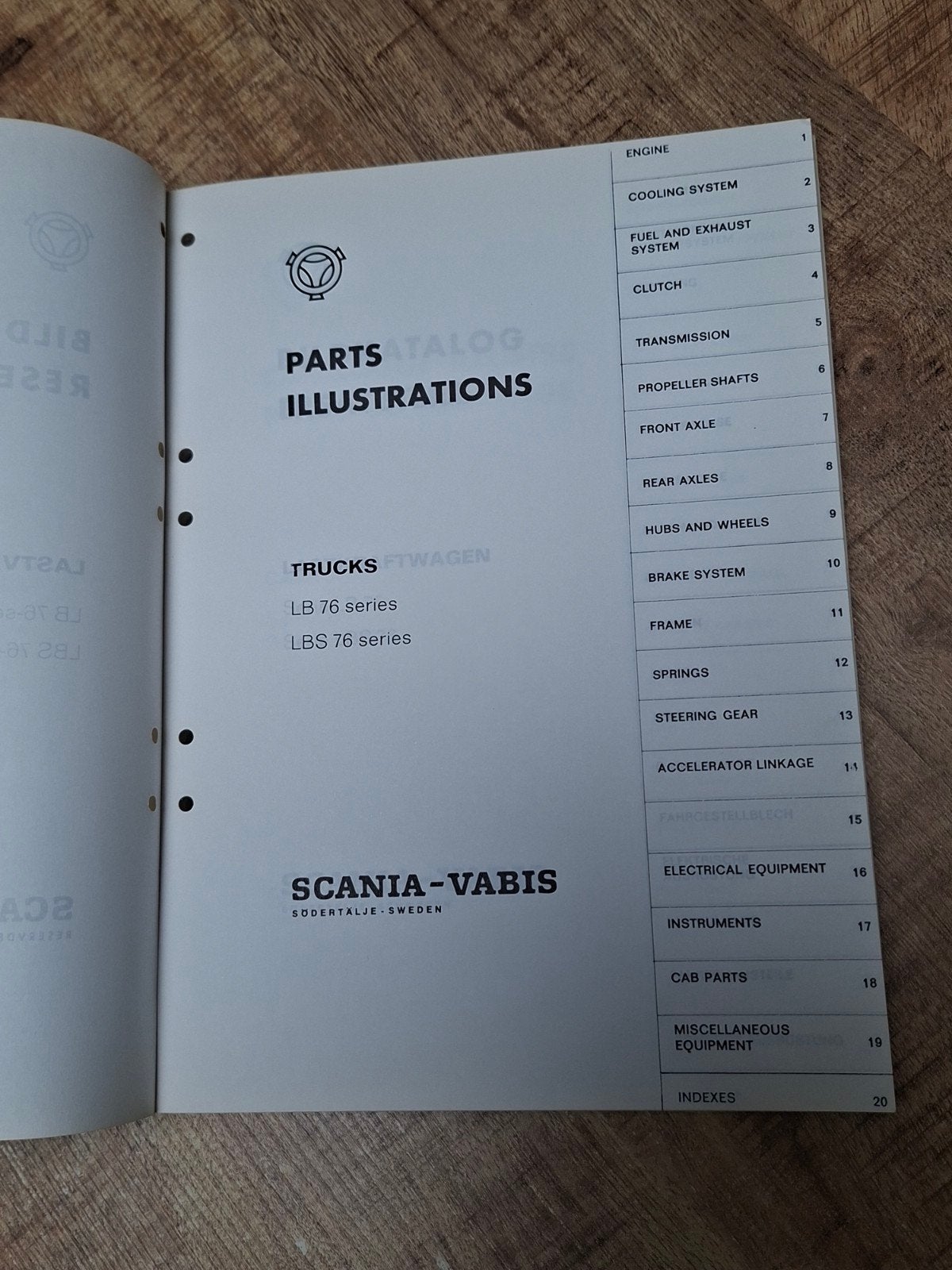 Scania Vabis LB76 Onderdelenboek, Ophalen of Verzenden, Auto's